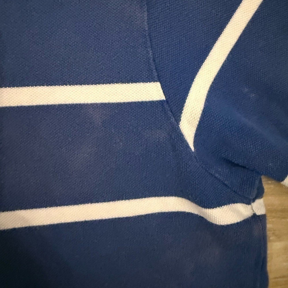 Ralph Lauren Men's Navy and White Striped Polo Shirt - Picture 5 of 10
